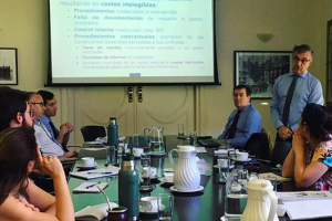 Reunión de trabajo en la sede de la Delegación de Unión Europea